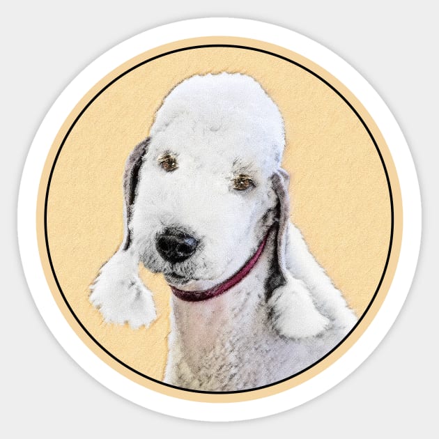 Bedlington Terrier Sticker by Alpen Designs